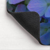 Violet paars roze blauwe hydrangeenbloem muismat (Hoek)