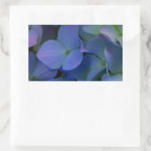 Violet paars roze blauwe hydrangeenbloem rechthoekige sticker (Tas)