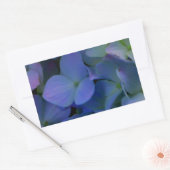 Violet paars roze blauwe hydrangeenbloem rechthoekige sticker (Envelop)