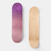Violet Paars roze driestuksnep ombre gradiënt Persoonlijk Skateboard (Voorkant)