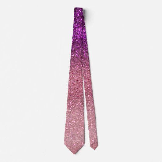 Violet Paars roze driestuksnep ombre gradiënt Stropdas (Voorkant)