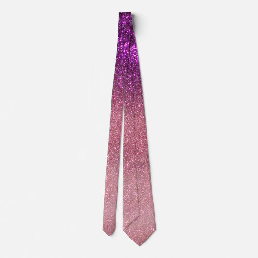 Violet Paars roze driestuksnep ombre gradiënt Stropdas (Achterkant)