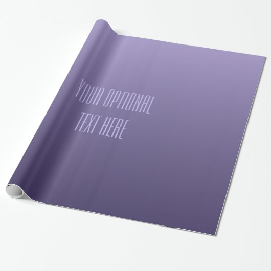 Violet Paars Verlooppapier met aangepaste tekstoml Cadeaupapier (Uitgerold)