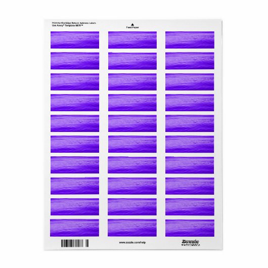 Violet Paars water Etiket (Full Sheet)