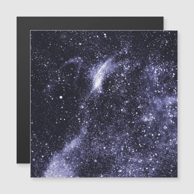 Violet paars zeer peri abstract sterrenstelsel (Voorkant / Achterkant)