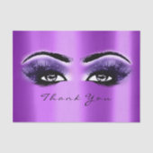 Violet Paarse Amethytst Metallic Dank je Tissuepapier (Voorkant)