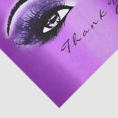 Violet Paarse Amethytst Metallic Dank je Tissuepapier (Detail)