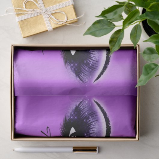 Violet Paarse Amethytst Metallic Dank je Tissuepapier (Geschenk)