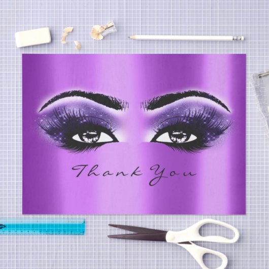 Violet Paarse Amethytst Metallic Dank je Tissuepapier (Craft)