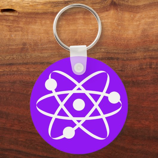 Violet Paarse Atom Sleutelhanger (Voorkant)
