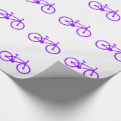 Violet Paarse Bicycle Cadeaupapier (Hoek)