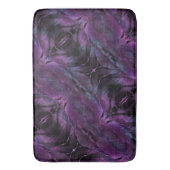 Violet Paarse blauwe vedertextuur abstract Badmat (Voorkant Verticaal)