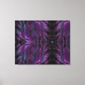 Violet Paarse blauwe vedertextuur abstract Canvas Afdruk (Voorkant)