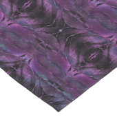 Violet Paarse blauwe vedertextuur abstract Korte Tafelloper (Hoek)