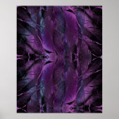Violet Paarse blauwe vedertextuur abstract Poster (Voorkant)