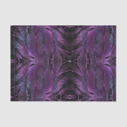 Violet Paarse blauwe vedertextuur abstract Tissuepapier (Voorkant)