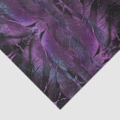 Violet Paarse blauwe vedertextuur abstract Tissuepapier (Detail)