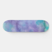 Violet Paarse Blauwgroen groene Abstracte Waterver Persoonlijk Skateboard (Horizontaal)