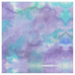 Violet Paarse Blauwgroen groene Abstracte Waterver Stof