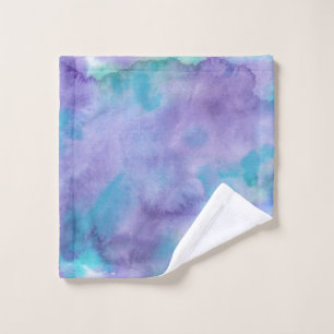 Violet Paarse Blauwgroen groene Abstracte Waterver Washandje
