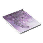 Violet Paarse bloeiende bloemen Notitieblok (Schuin)