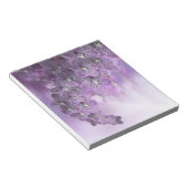 Violet Paarse bloeiende bloemen Notitieblok (Schuin)