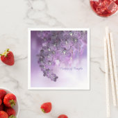 Violet Paarse bloeiende bloemen Servet (Insitu)