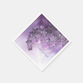 Violet Paarse bloeiende bloemen Servet (Hoek)