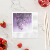 Violet Paarse bloeiende bloemen Servet (Insitu)