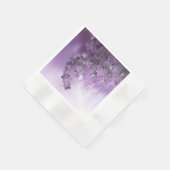 Violet Paarse bloeiende bloemen Servet (Hoek)