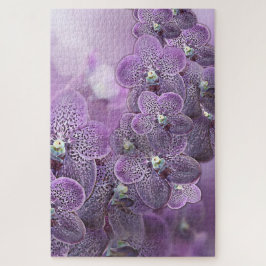 Violet Paarse Blooming Flower Orchids Messenger Ba Legpuzzel