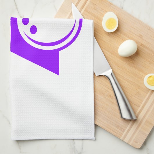 Violet Paarse Bowling Theedoek (Quarter Fold)