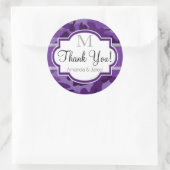 Violet Paarse Camo, Camouflage bruiloft Ronde Sticker (Tas)