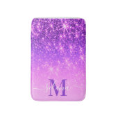 Violet Paarse Glitter Badmat (Voorkant Verticaal)