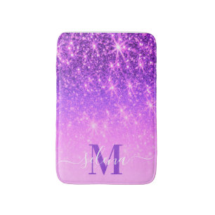 Violet Paarse Glitter Badmat