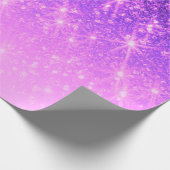 Violet Paarse Glitter Cadeaupapier (Hoek)