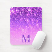 Violet Paarse Glitter Muismat (Met muis)