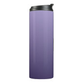 Violet Paarse Gradient aangepaste monogram tumbler Thermosbeker (Gedraaid links)