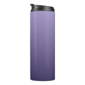 Violet Paarse Gradient aangepaste monogram tumbler Thermosbeker (Geroteerd rechts)