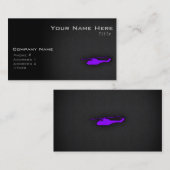 Violet Paarse helikopter Visitekaartje (Voorkant / Achterkant)