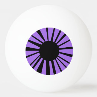 Violet Paarse ogen en zwarte pupil op White Eyebal Pingpongbal