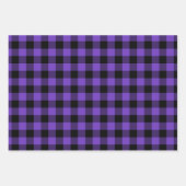 Violet Paarse Ombre Buffalo Plays Small Inpakpapier Vel (Voorkant 2)