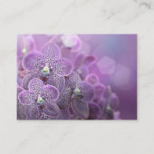 Violet Paarse Orchidee bruiloft Receptie Kaart (Achterkant)