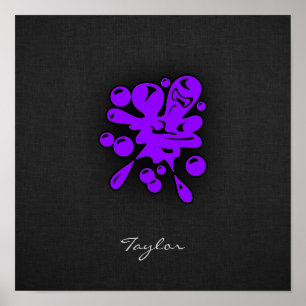 Violet Paarse Paintball Poster