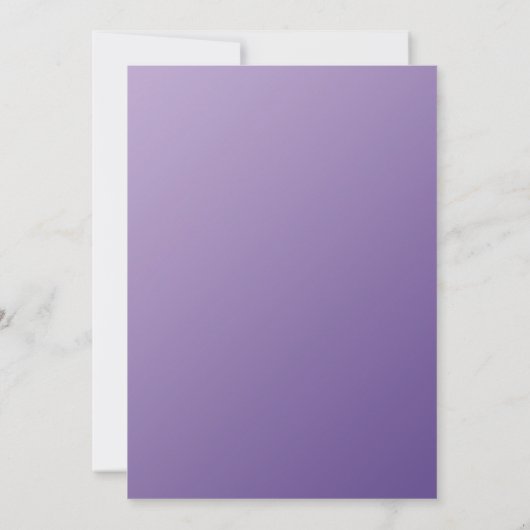 Violet Paarse  Roos Gothic bruiloft Kaart (Achterkant)