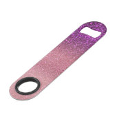 Violet Paarse roze driestal geselt monogram Speed Flessenopener (Achterkant Gekanteld)