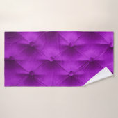 Violet paarse velvet capitone textiel background badhanddoek (Badhanddoek)