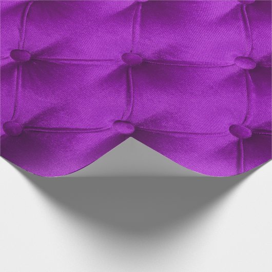 Violet paarse velvet capitone textiel background cadeaupapier (Hoek)