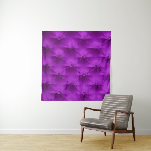 Violet paarse velvet capitone textiel background wandkleed (In Situ (horizontaal))