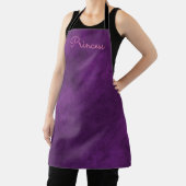Violet Paarse Velvet look Schort (Insitu)